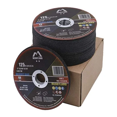 Image de Merryland Disque à Tronçonner 125 Métal INOX Acier Fer, X 1,0 mm de Coupe 50 Pièces, Découper pour Meuleuse d&#039;Angle, Craft line C13081042