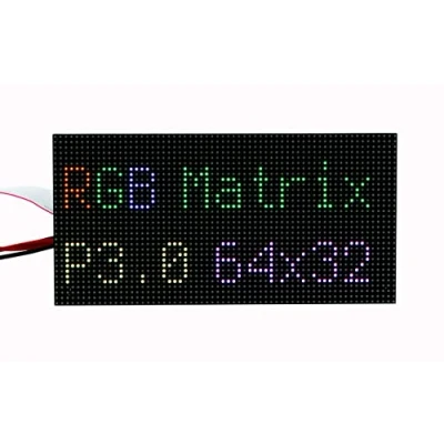 Image de SEENGREAT RGB Full Color LED Matrix Panel Display 64x32 Pixels for Raspberry Pi, 3mm Pitch, Onboard 2048 LEDs