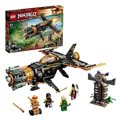 Image de LEGO 71736 Ninjago Le Jet Multi Missiles, Jouet Avion avec Prison et Figurine Ninja Kai en Or à Collectionner, pour Garçons Filles de 8 Ans Plus