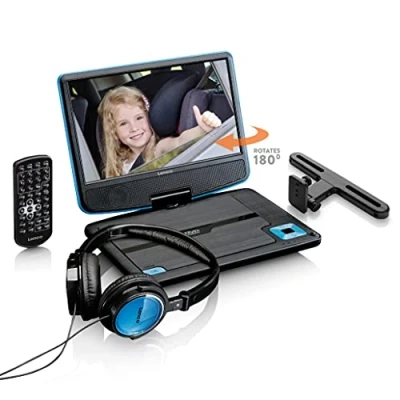 Image de Lenco DVP 910 Lecteur DVD portable 22,9 cm (9&quot;) TFT MPEG1,MPEG2,MPEG4 Batterie/Pile