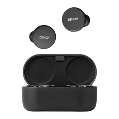 Image de Denon Perl True Écouteurs sans Fil, Profil sonore personnalisé alimenté par la Technologie Acoustique adaptative Masimo, Suppression du Bruit, résistant à l&#039;eau, avec Microphones intégrés et Longue