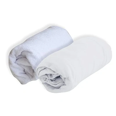Image de DOMIVA Set de Alèse Polyuréthane + Drap Housse Blanc 70 x 140 cm