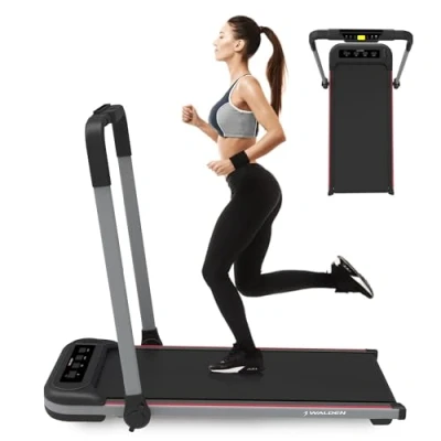 Image de Tapis de course électrique pour la maison, pliable, 1 2,5 CV, 12 programmes prédéfinis, écran LCD, 10 km/h