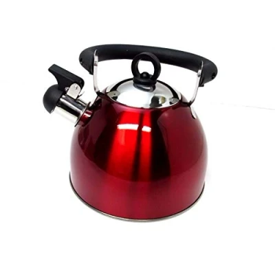 Image de Kabalo Bouilloire sifflante en Acier Inoxydable Rouge 2,5 l