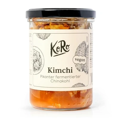 Image de KoRo Kimchi Vegan 350 g À base de chou chinois fermenté Avec piment, ail et gingembre