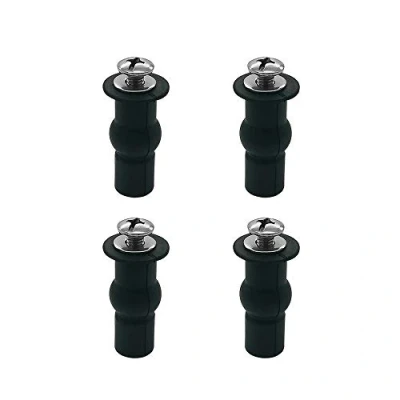 Image de Fixation Abattant WC Vis 2 Paire Charnières Toilette Extensible Caoutchouc Écrous Rondelle de Réglage