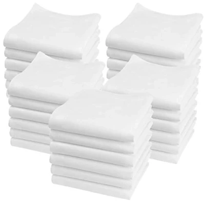 Image de Merrysquare Mini Mouchoirs Unis Petite Taille 23cm x 100% coton Modèle Lilliput (Multicouleurs 30)