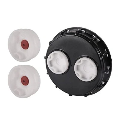 Image de FOGWOWO IBC Bouchon de réservoir 163 mm,couvercle Ventilé Couvercle Respiratoire avec Bouchons Rechange 2&quot; pour Vanne Cuve 1000l,Reservoir eau Pluie,Conteneur