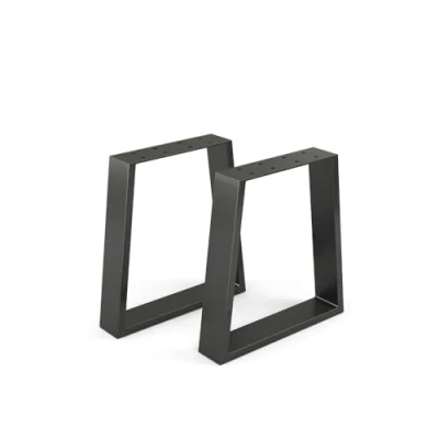 Image de Vicco Pieds de Table, Noir, 40 x 42 cm Trapézoïdal