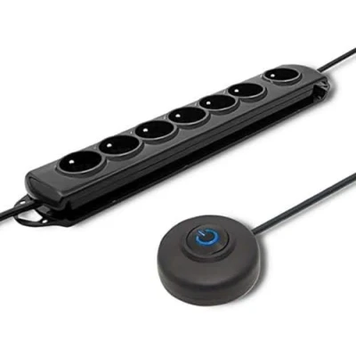 Image de Qoltec Surge Protector with Foot Quick Switch 7 sockets 1,5 m