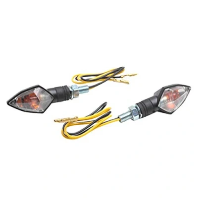 Image de CLIGNOTANT UNIVERSEL REPLAY MINI DIAMANT A AMPOULE ORANGE (NORME E13 2D9) TRANSPARENT NOIR (PAIRE) HOMOLOGUE CE
