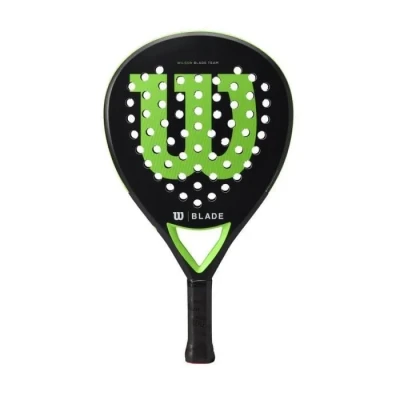 Image de Wilson Padel Raquettes Blade Team v2, Fibre de verre/EVA, 370 g, Noir/Jaune Fluo, WR067411U2