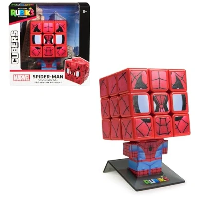 Image de RUBIK&#039;S CUBERS SPIDERMAN 3x3 Jeu Casse tête Adulte et Enfant Rubik’s Cube Magique Puzzle Original Jouet Marvel Résolution de Problème 8 Ans +