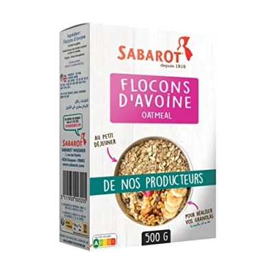 Image de Sabarot Flocons d&#039;avoine 500g