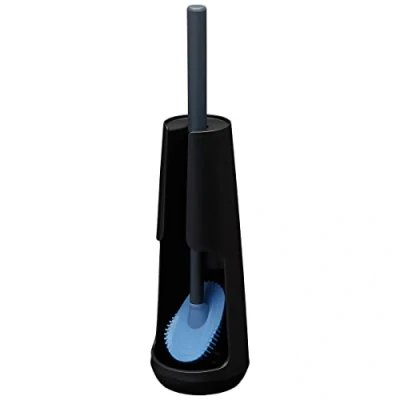 Image de Tiger Tess, Porte Brosse WC, autoportante avec Flexible Swoop®, Noir/Anthracite, 112x112x428mm