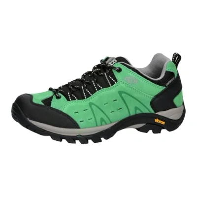 Image de Brütting Mixte Mount Bona Low Chaussures Basses de Trekking et randonnée, Vert/Noir, 38 EU