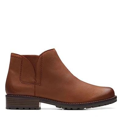 Image de Clarks Femme Clarkwell Demi Bottine Chukka, Dark Tan Lea, 40 EU