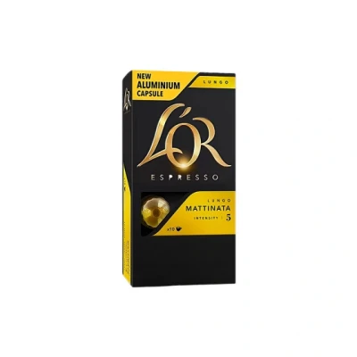 Image de L&#039;Or Espresso Lungo Mattinata intensité 5 Café Capsules X10 compatibles Nespresso®*