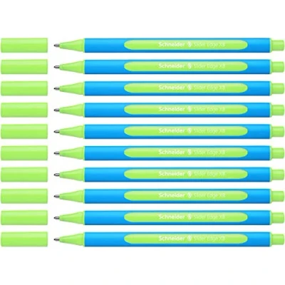 Image de Schneider Slider Edge (Pointe extra large (XB)) Lot de 10 Stylos, Encre verte claire