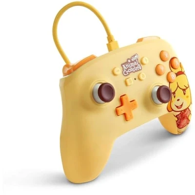 Image de PowerA manette filaire améliorée pour Nintendo Switch, modèle Switch OLED et Lite, accessoire de jeu, filaire, sous licence officielle Animal Crossing:Isabelle