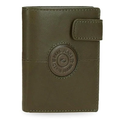 Image de Portefeuilles et porte monnaie Pepe Jeans Cracker en cuir de vache, noir, marron, vert, différentes tailles