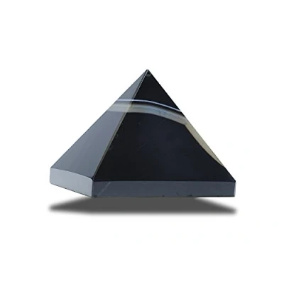 Image de Agate Noire Striee [Pyramide] Lithotherapie Pierre Naturelle Mineraux [Equilibre et Sens]