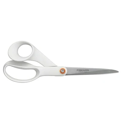 Image de Fiskars Ciseaux universels, Longueur totale: 21 cm, Acier/Plastique, Functional Form, Blanc, 1020412
