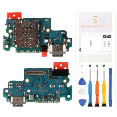 Image de SRJTEK Connecteur de station d&#039;accueil USB remplacement pour Samsung Galaxy A53 5G Port charge A536 casque SM A536B Kits réparation microphone/prise audio/antenne type C