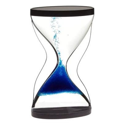 Image de TFA Dostmann Hourglass Contra, 18.6008.06, Les Billes bougent de Bas en Haut, Design Exceptionnel, durée Environ 10 Min, Turquoise