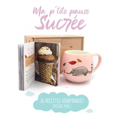 Image de Ma p&#039;tite pause sucrée. Coffret avec 1 mug et livre de recettes