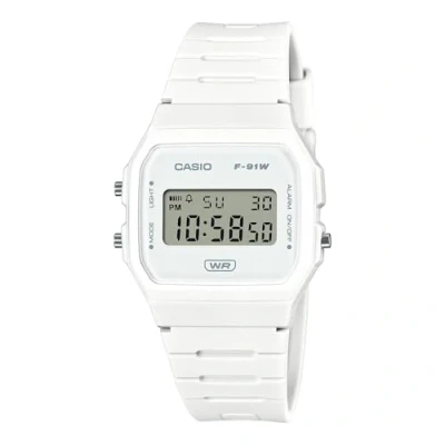 Image de Casio Unisex Montre à affichage digital, Taille: One Size, White
