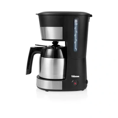 Image de Tristar Cafetière en Acier Inoxydable, 8 10 Tasses, 900W, Carafe Sous Vide, Fonction Maintien au Chaud, Anti Goutte, Filtre Réutilisable, Indicateur d’Eau, Sans BPA, Arrêt Automatique, CM 1283