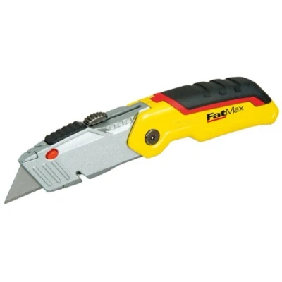 Image de STANLEY 0 10 825 Couteau pliant rétractable FATMAX, jaune/argent