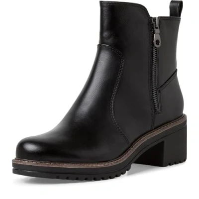 Image de MARCO TOZZI Bottines zippées pour Femme 2 25430 43 Botte Tendance, Noir, 39 EU