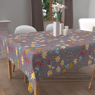 Image de Soleil d&#039;ocre Nappe imprimée Anti tâches carrée 180x180 cm Artemis