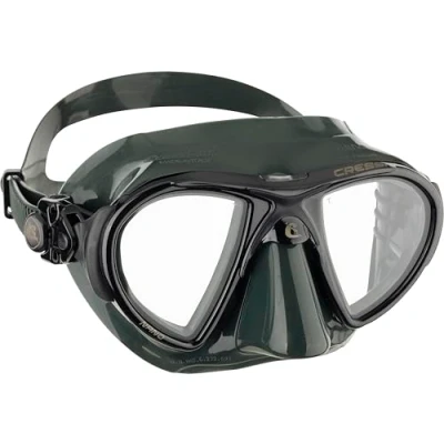 Image de Cressi Nano Masque de plongée Mixte Adulte, Vert/Vert, Taille Unique