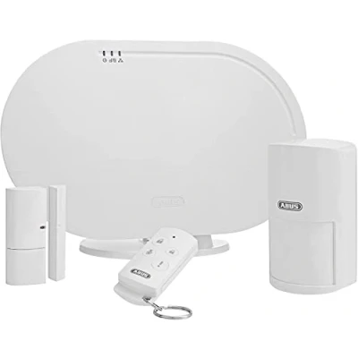 Image de ABUS Système d&#039;alarme sans fil Smartvest Basis Set anti effraction y compris détecteur de mouvement d&#039;ouverture Vainqueur du test Accès à distance iOS Android App