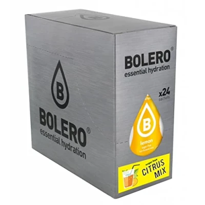 Image de Boléro CITRUS MIX 24 x 9 g I boisson gazeuse rafraîchissante en poudre à la Stevia Vitamine C le choix des diabétiques dans monde saveurs d&#039;agrumes variés meilleure d&#039;été