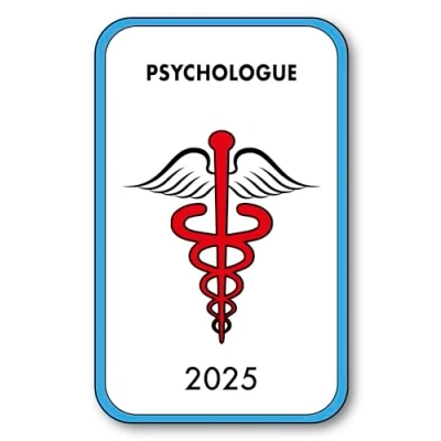 Image de SIGNAL SAFETY Autocollant Sticker Vignette Caducée 2024 pour Pare Brise en Vitrophanie V4 Psychologue