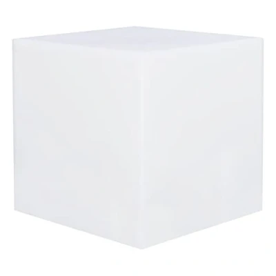 Image de Cube lumineux tabouret sans fil LED multicolore dimmable CARRY 40cm avec télécommande et socle à induction