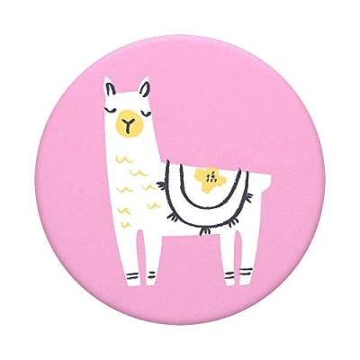 Image de PopSockets PopGrip Support et Grip pour Smartphone Tablette avec un Top Interchangeable Llama Glama