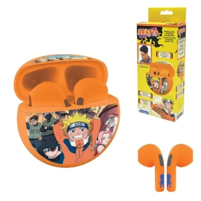 Image de Lexibook, Naruto, Écouteurs stéréo sans Fil, Son de Haute qualité, Microphone intégré, Commandes tactiles, Boîtier Recharge, limité à 85 DB, HPBT05NA