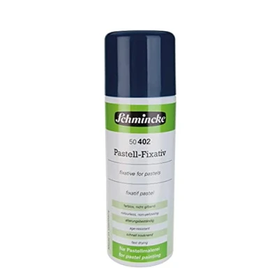 Image de Schmincke Pastel Fixatif, Aérospray, 300 ML, 50 402 040, Fixatif intermédiaire et Final pour Pastels craies avec Un Effet de Fixation élevé, incolore, séchage Rapide