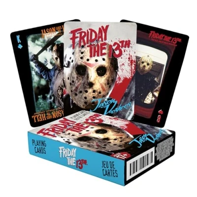 Image de Aquarius Friday The 13th Jason Voorhees Playing Cards, 52319, Multicolore, Taille Unique