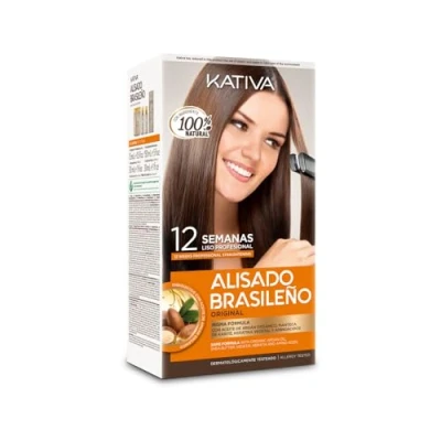 Image de Kativa Kit lissage brésilien Kératine et Argan 145 ml