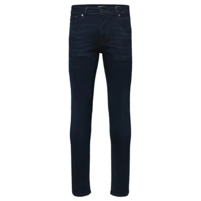 Image de Selected Homme Jean slim, Homme, Taille: 34x30, Blue black denim