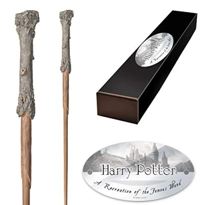 Image de The Noble Collection Harry Potter Character Wand 14in (35.5cm) with Name Tag Film Set Movie Props Wands