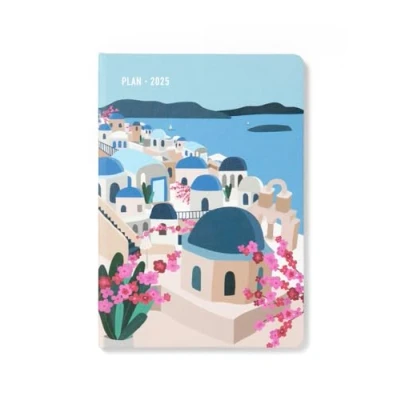 Image de Letts of London Wanderlust Agenda semainier 2025 Format A5 Santorin
