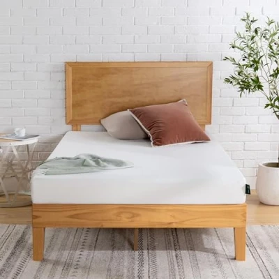 Image de Zinus Matelas conventionnel, Mousse à mémoire de Forme, Blanc, 100 x 200 cm