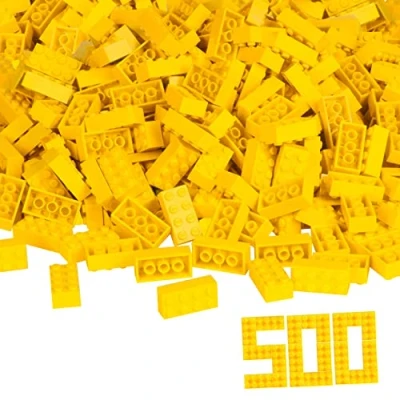 Image de Simba 104118917 Ensemble de Blocs Construction Blox 8 500 Pièces Jaune